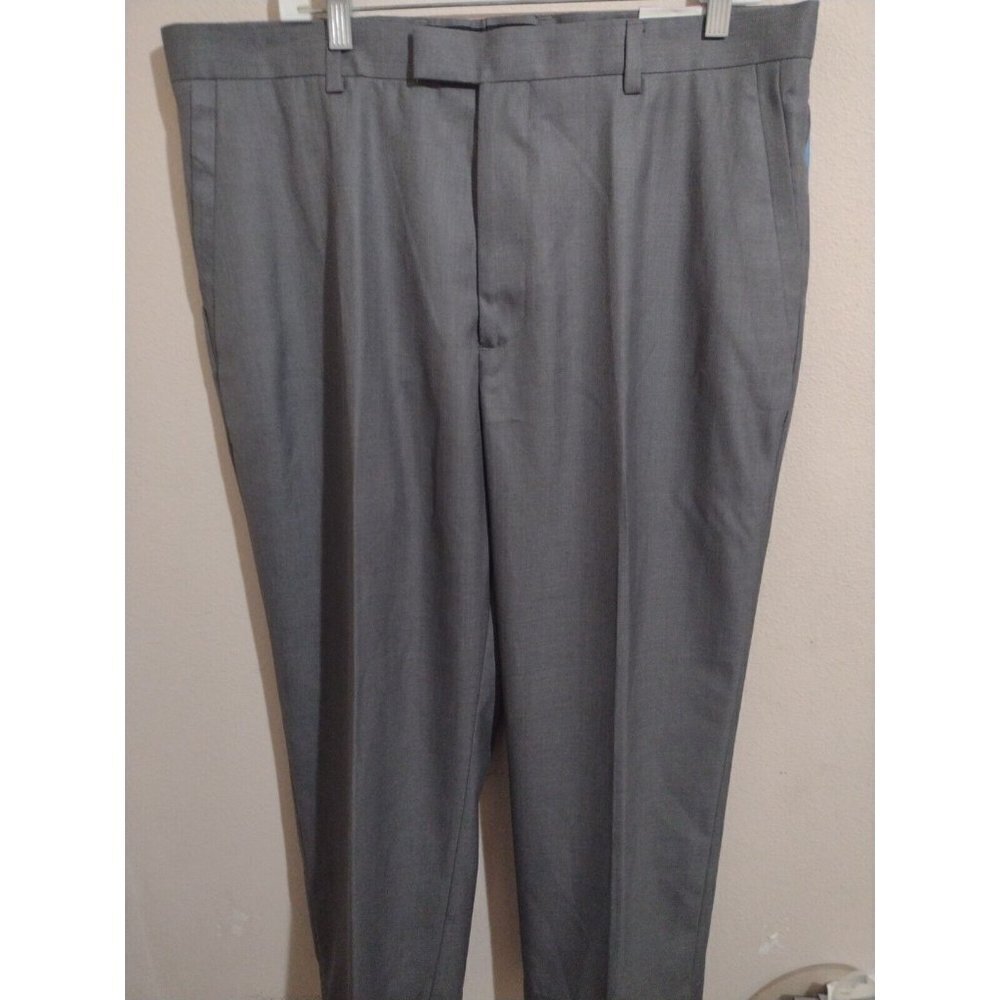 NWT New Perry Ellis Neo-Luxe Hi Twist Luxury Performance Pants 38x30 Gray